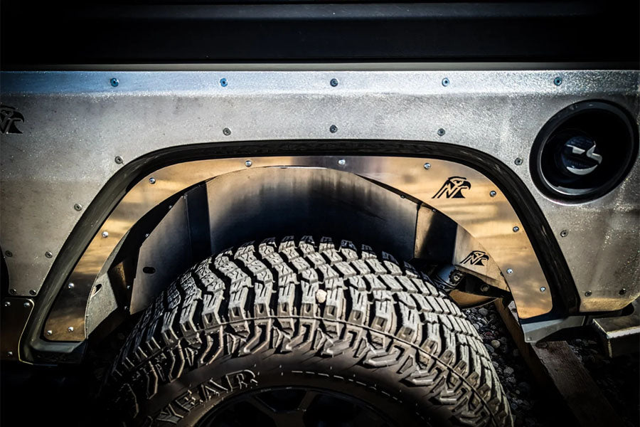 Next Venture Motorsports Aluminum Rear Fender Deletes - Factory Wheel Well