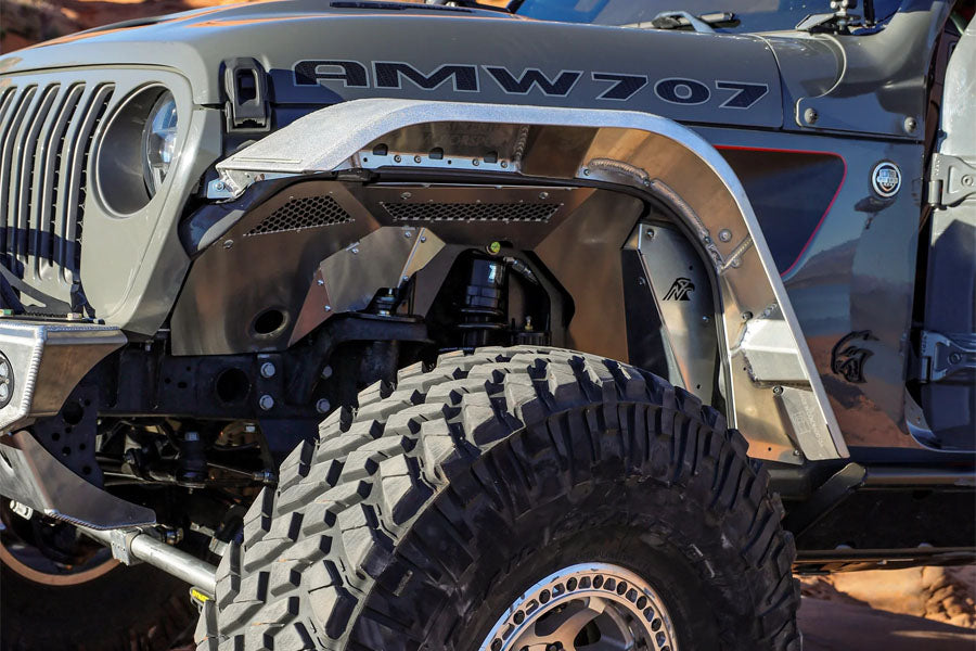 Next Venture Motorsports Aluminum Front Inner Fender Liners for Rock Krawler Coilover - Bare
