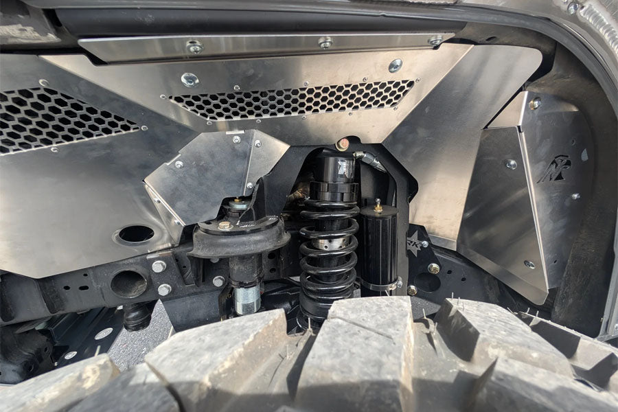 Next Venture Motorsports Aluminum Front Inner Fender Liners for Rock Krawler Coilover - Bare