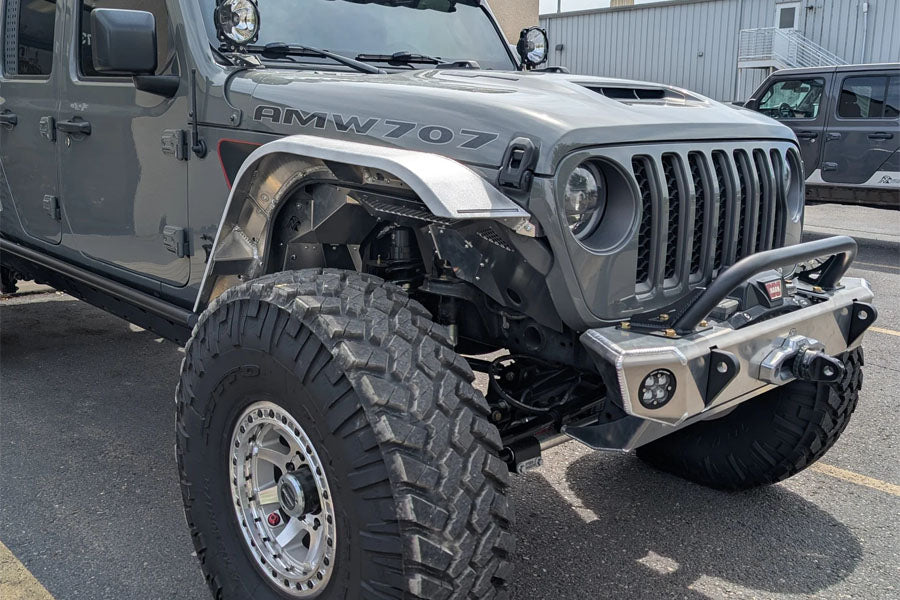 Next Venture Motorsports Aluminum Front Inner Fender Liners for Rock Krawler Coilover - Bare