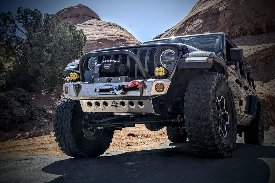 Next Venture Motorsports 8274 Aluminum Adventure Front Bumper w/ 11in Stinger - Bare