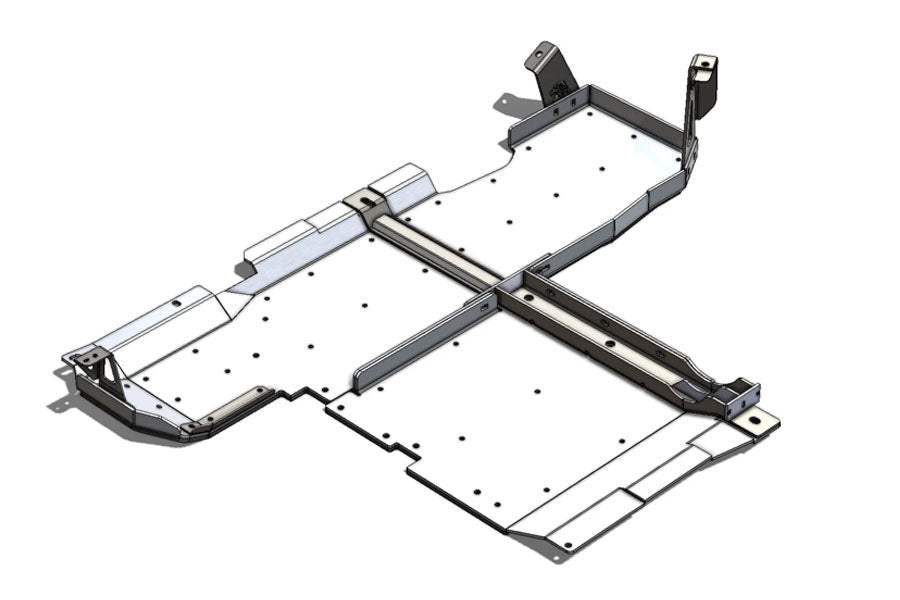 Next Venture Motorsports Gas Tank/T-Case MOD Skid Kit - Bare