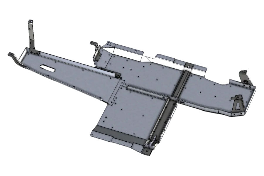 Next Venture Motorsports Aluminum Belly Skid - Bare