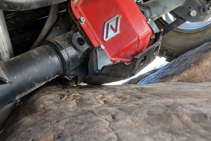 Next Venture Motorsports Rear Diff Skid & Pinion Guard M220 w/ Spacer - Black Powder Coat
