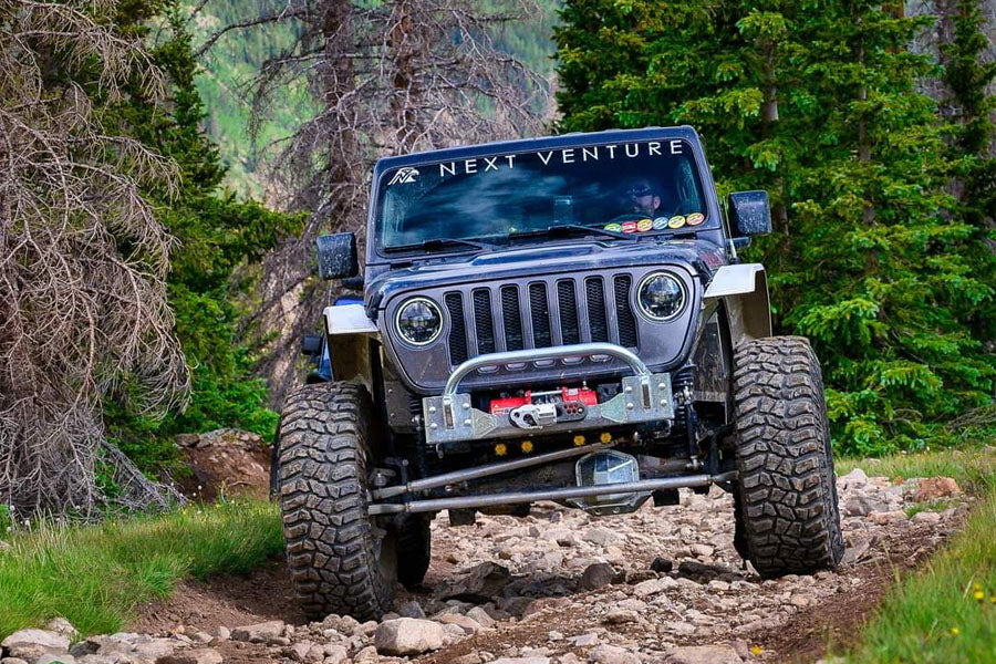 Next Venture Motorsports Ultimate Clearance 3in Frame Chop Front Bumper w/ LED Mount & 5in Stinger
