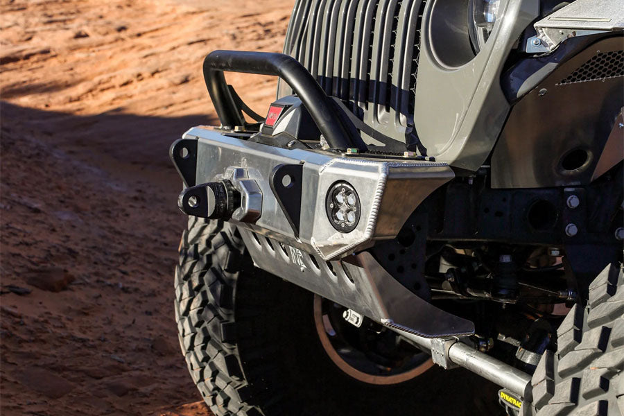 Next Venture Motorsports Aluminum Adventure Front Bumper & Lower Skid Plate w/ 7in Stinger - Bare