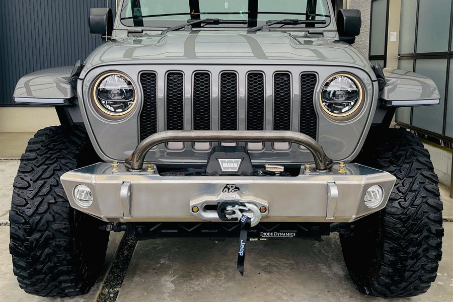 Next Venture Motorsports Aluminum Adventure Front Bumper & Lower Skid Plate w/ 7in Stinger - Bare