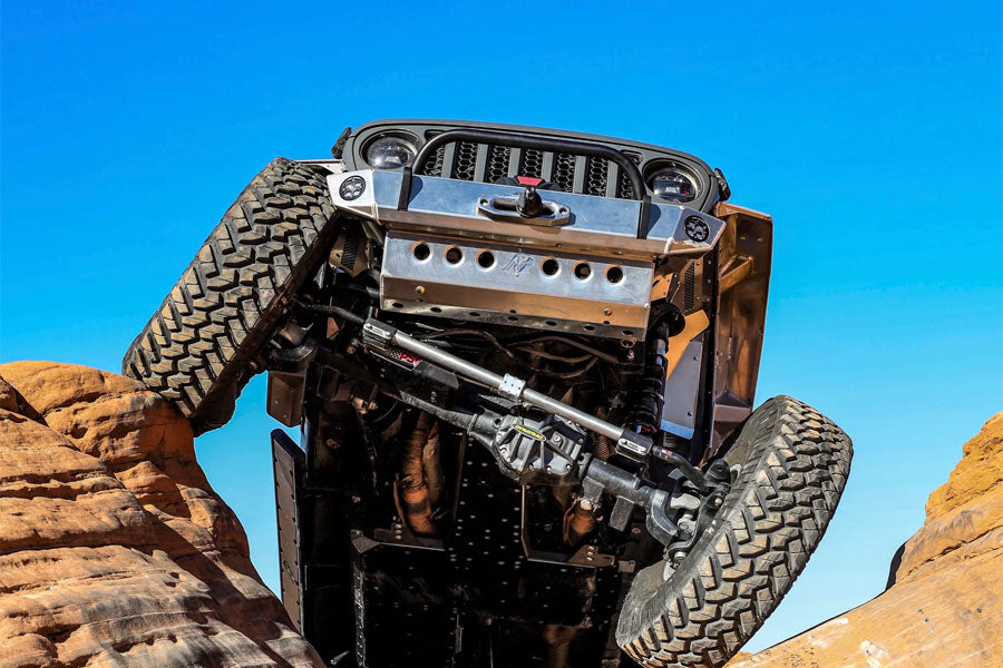 Next Venture Motorsports Aluminum Adventure Front Bumper & Lower Skid Plate w/ 7in Stinger - Bare