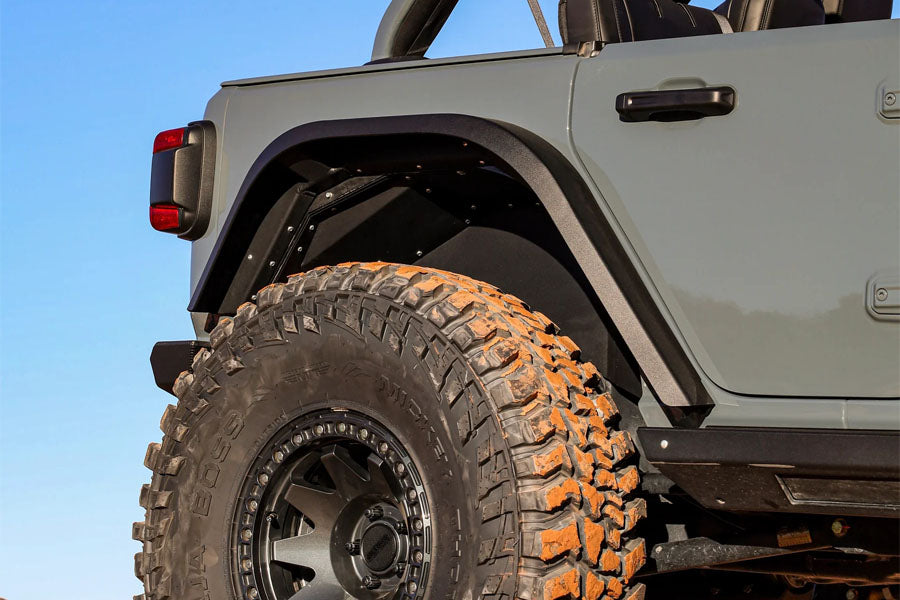 Next Venture Motorsports Aluminum High Line Rear Fender Flares - Mount w/o Corner Armor