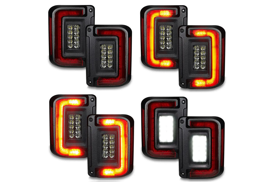 Oracle V2 Flush Mount LED Tail Lights  - Standard Red
