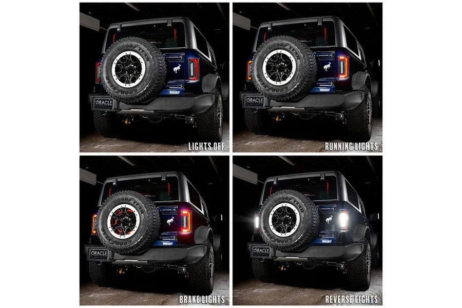 Oracle V2 Flush Mount LED Tail Lights w/ Standard Red Lens - Factory Halogen Tail Lights