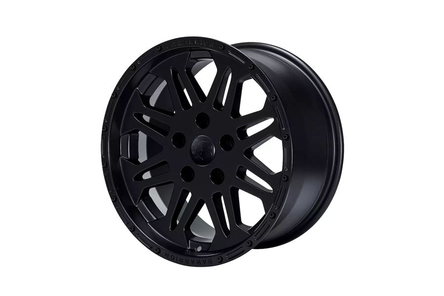 Bawarrion Coffi` 17x8.5 5x5 10mm Wheel - Matte Black 'Shade Line' w/ Matte Black Logo