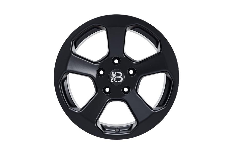 Bawarrion BON’Z 17x8.5 5x5 10mm Wheel - Matte Black w/ Chrome Logo