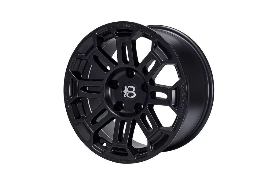 Bawarrion BUiL'T 17x8.5 5x5 18mm Wheel - Matte Black w/ Chrome Logo