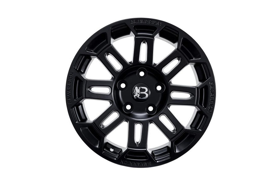 Bawarrion BUiL'T 17x8.5 5x5 18mm Wheel - Matte Black w/ Chrome Logo