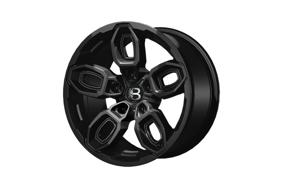 Bawarrion Bee 17x9 5x5 4mm Wheel - Matte Black w/ Chrome Logo