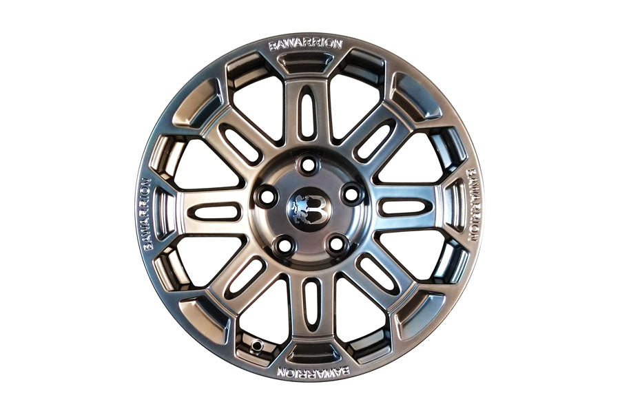 Bawarrion BUiL'T 17x8.5 5x5 18mm Wheel - Hyper Silver w/ Chrome Logo