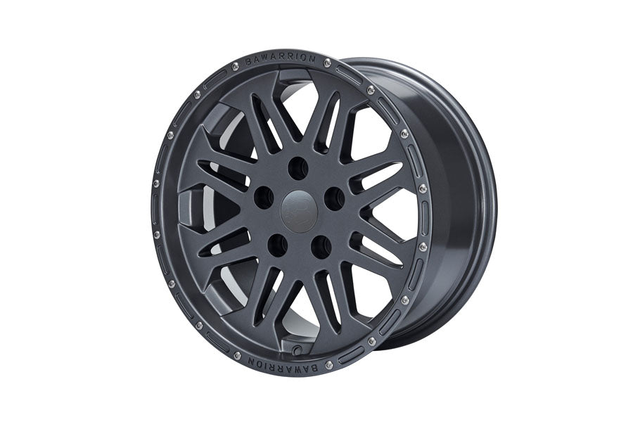 Bawarrion Coffi` 17x8.5 5x5 10mm Wheel - Gun Metal w/ Gun Metal Logo