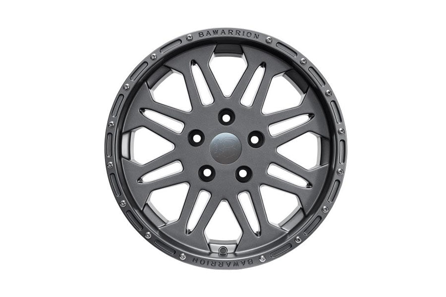 Bawarrion Coffi` 17x8.5 5x5 10mm Wheel - Gun Metal w/ Gun Metal Logo
