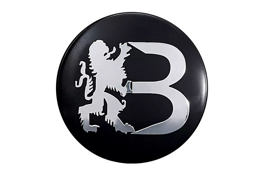 Bawarrion Center Cap 63mm Matte Black w/ Chrome Logo