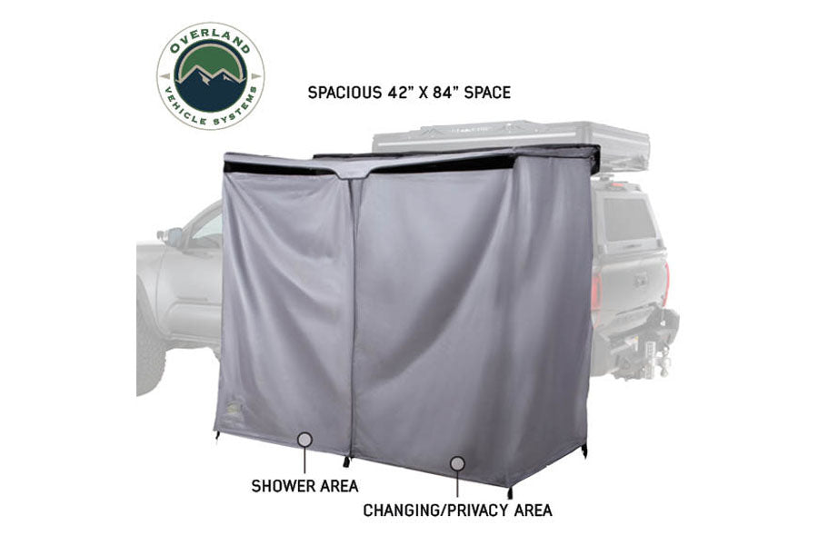 Overland Vehicle Systems HD Nomadic 2 Person Car Side Shower Room Combo