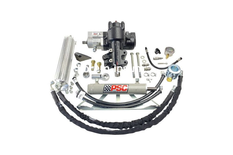 PSC Cylinder Assist EHPS Steering Kit 8in Lock-to-Lock Front Axle w/ 1.5-inch Off-set Bore Tie Rod Clamp
