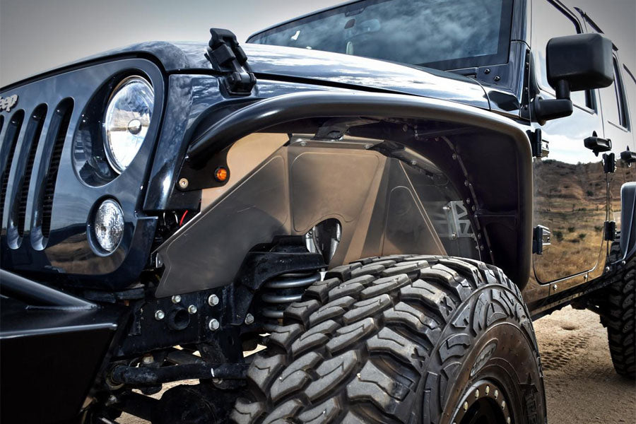 Poison Spyder Front Inner Fenders - Raw