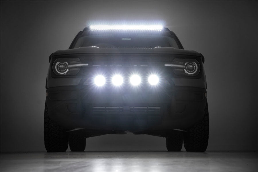 Rough Country 4in Chrome Series LED Lights - Pair