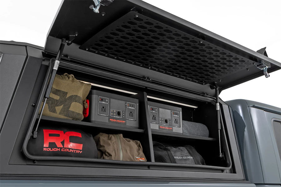 Rough Country Bed Cap Side Shelf Storage Bin - Passengers Side