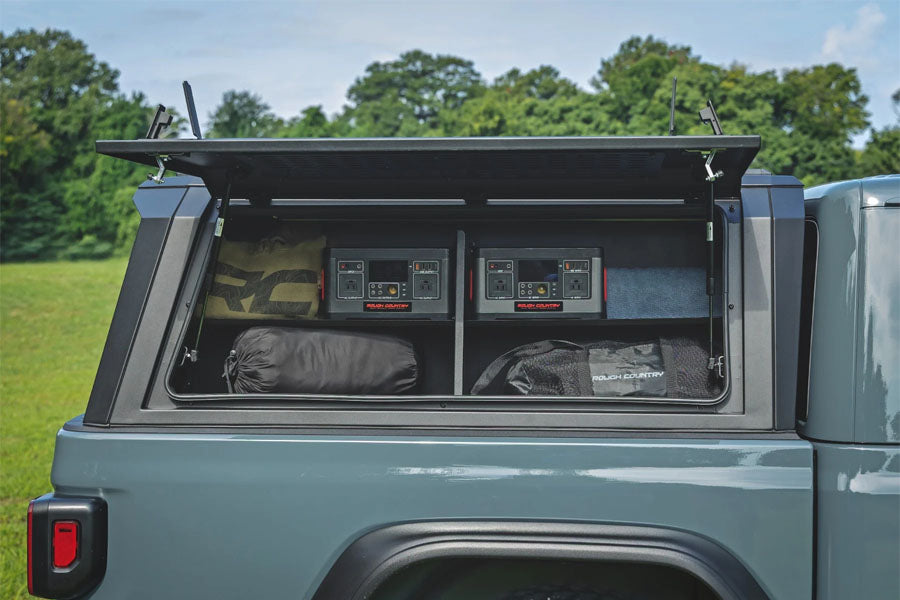 Rough Country Bed Cap Side Shelf Storage Bin - Passengers Side