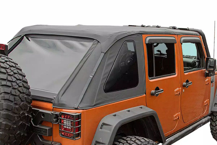 Rugged Ridge Bowless Soft Top, Black Diamond