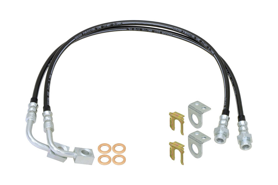 RockJock Braided Brake Line Kit - 23.5in