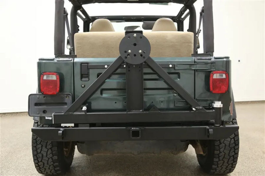 Rock Hard 4x4 Patriot Series Rear Bumper w/ Tire Carrier - Black