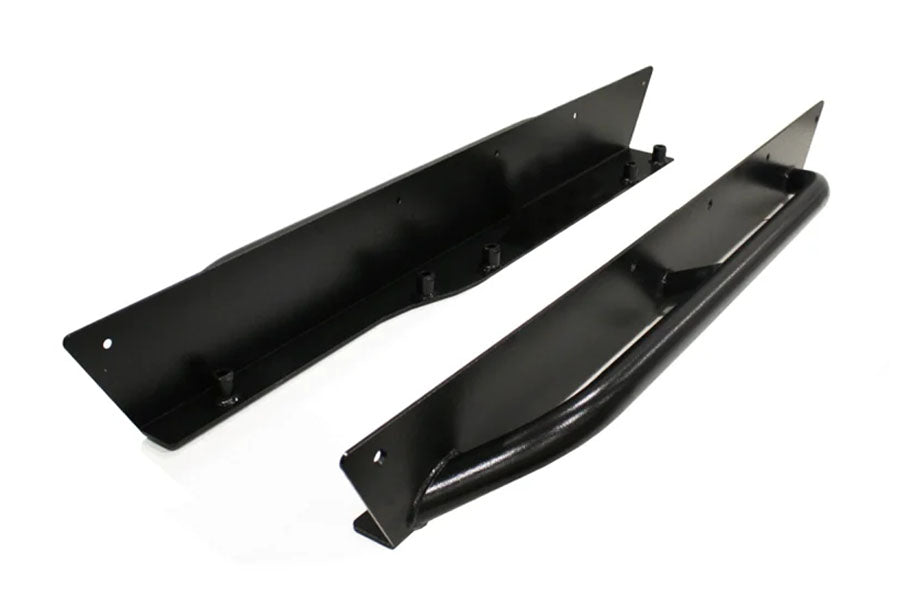 Rock Hard 4x4 Patriot Series Rocker Guards w/ Tube Sliders - Raw