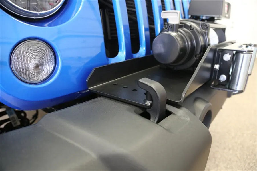 Rock Hard 4x4 Patriot Series Front Winch Plate for Factory Plastic Bumper