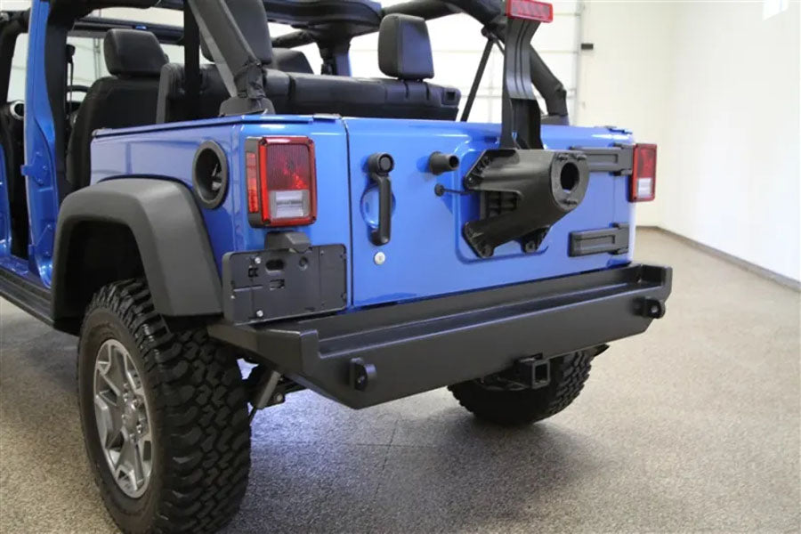 Rock Hard 4x4 Rear Bumper w/ License Plate Relocation Bracket