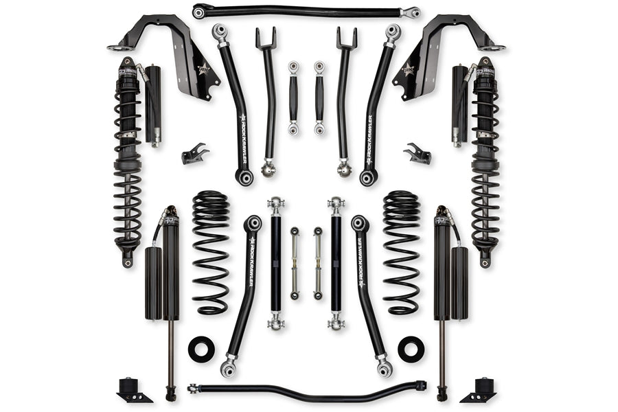 Rock Krawler 3.5in X-Factor Coilover 'No Limits' Mid-Arm Lift Kit - Stage 1