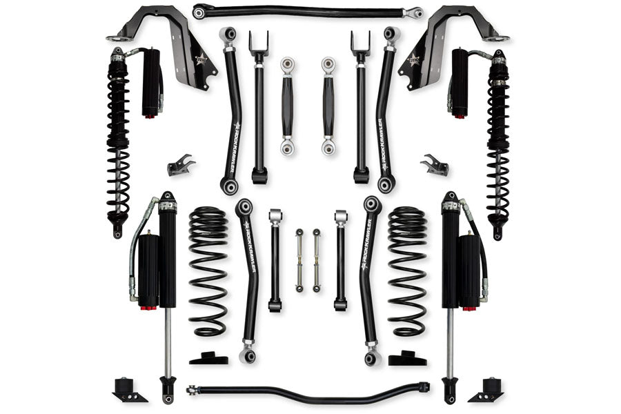 Rock Krawler 4.5in Adventure-X Coilover 'No-Limits' Mid-Arm Suspension System - Comp Stage 2