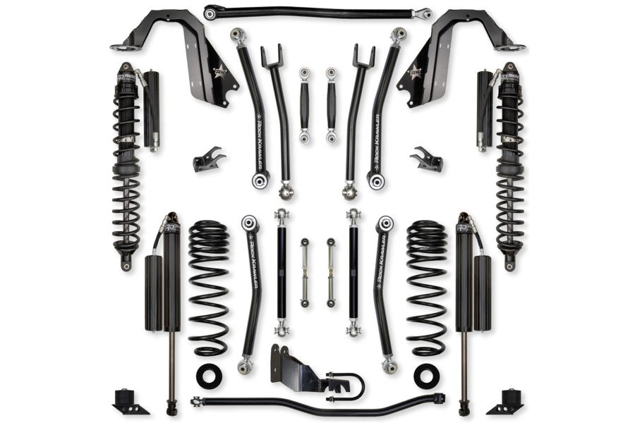 Rock Krawler 4.5in X-Factor Coilover 'No Limits' Mid-Arm Lift Kit - Stage 1