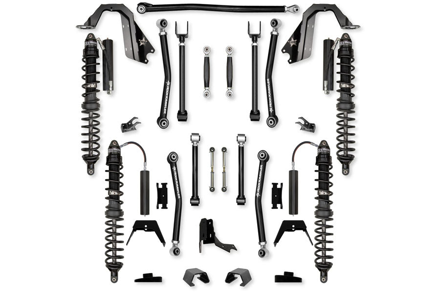Rock Krawler 3in Adventure-X Coilover 'No-Limits' Mid-Arm Suspension System - Trail Runner System Stage 1