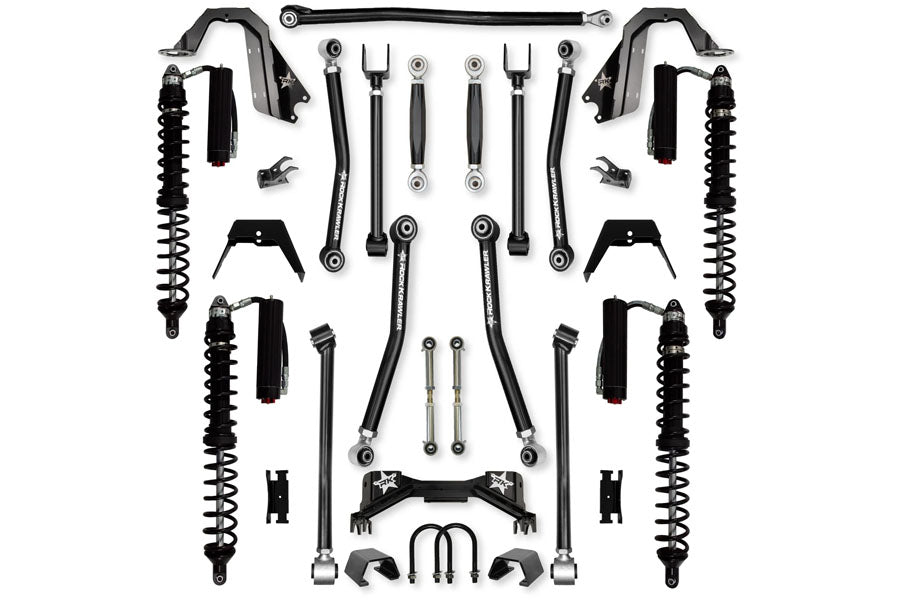 Rock Krawler 3in Adventure-X PRO Coilover 'No-Limits' Mid-Arm Suspension System - Trail Runner Stage 2