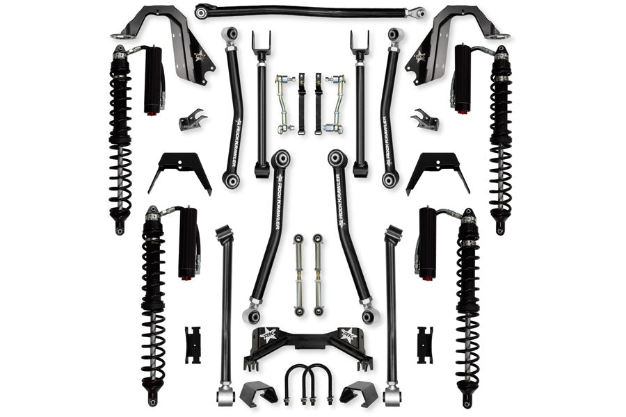 Rock Krawler 3in Adventure-X PRO Coilover Mid-Arm Suspension System - Trail Runner Stage 2