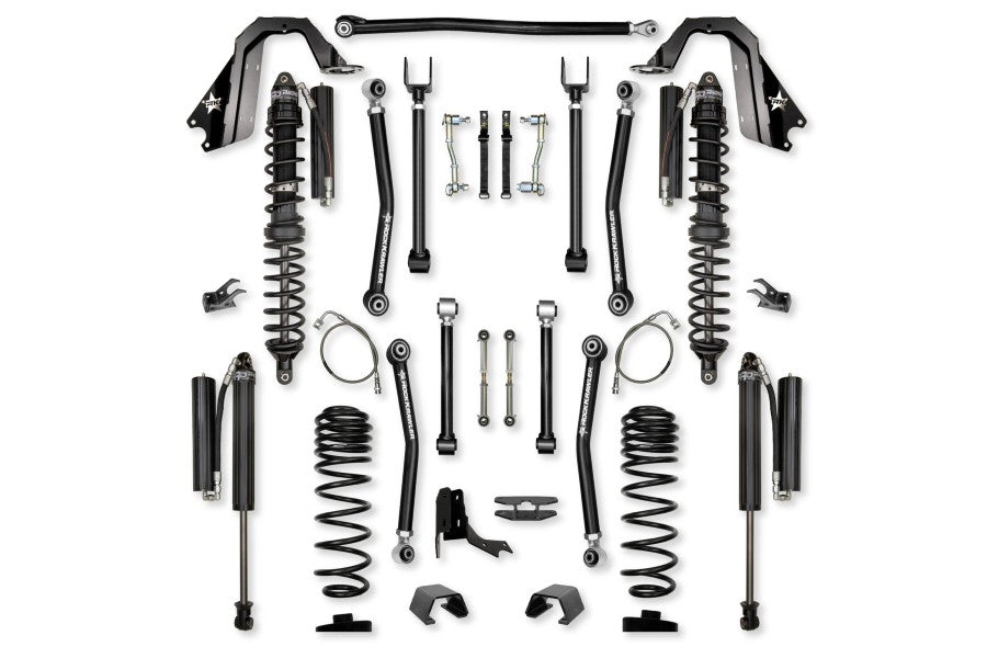 Rock Krawler 4.5in Adventure-X Coilover Mid-Arm Lift Kit - Comp System Stage 1