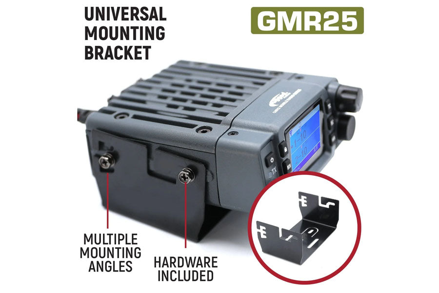 Rugged Radios Radio Kit - GMR25 Waterproof GMRS Band Mobile Radio w/ Antenna - 25 Watt