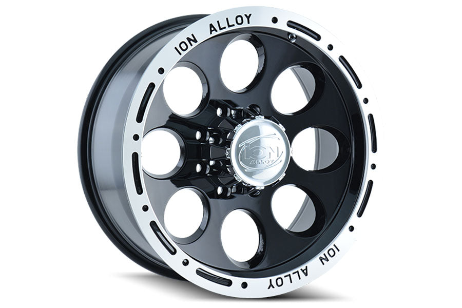 Dirty Life Ion Alloy 174 Series Wheel, 15x8 5x4.5 -27mm - Black w/ Machined Lip