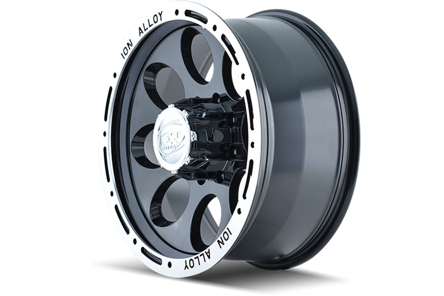 Dirty Life Ion Alloy 174 Series Wheel, 15x8 5x4.5 -27mm - Black w/ Machined Lip