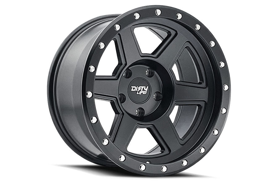 Dirty Life 9315 Compound Series Beadlock Wheel, 17x9 6x5.5 -38mm - Matte Black
