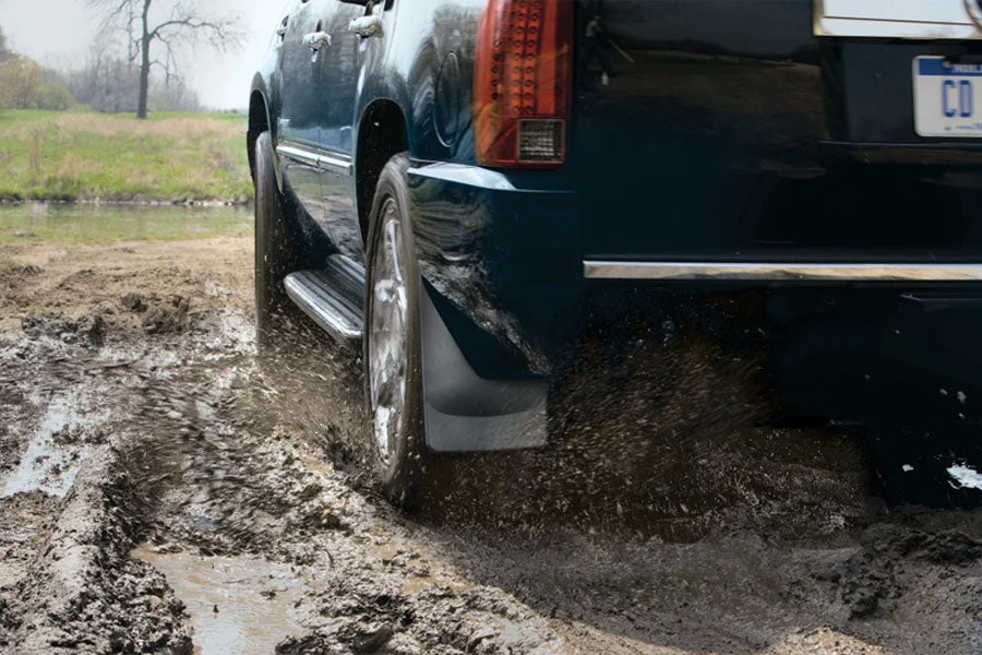 WeatherTech No-Drill MudFlaps Front & Rear Set w/ Safety Group Package