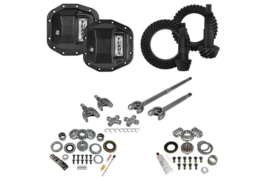 Yukon Stage 3 Re-Gear Kit w/ Covers Fr&Rr Axles - 4.11 Ratio, Dana30/44