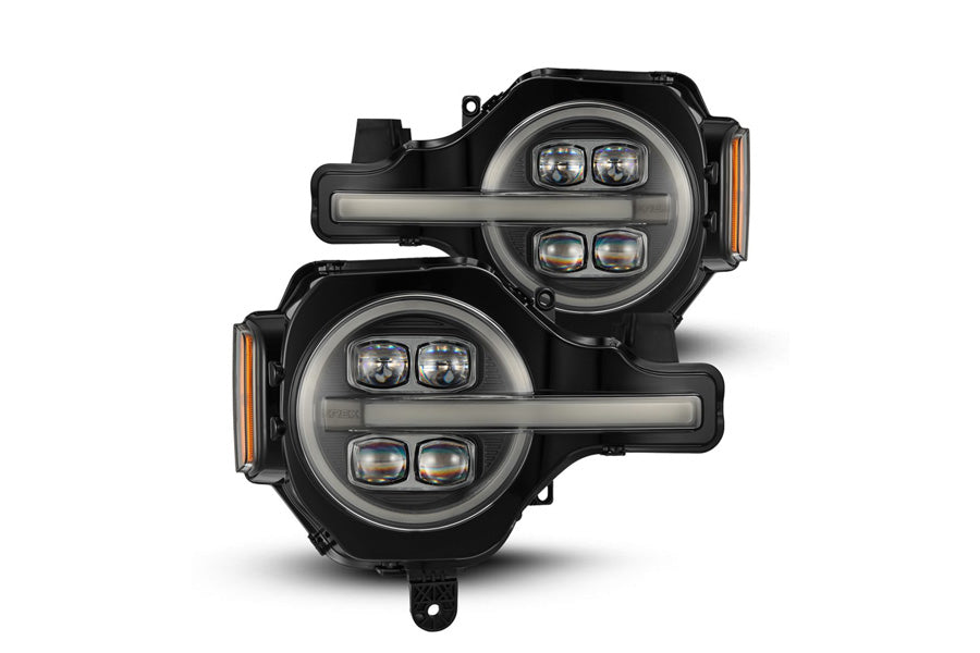 AlphaRex NOVA-Series LED Projector Headlights, Pair - Black